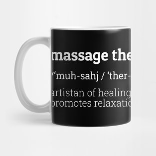 Massage Therapist - Definition Dictionary Style Mug